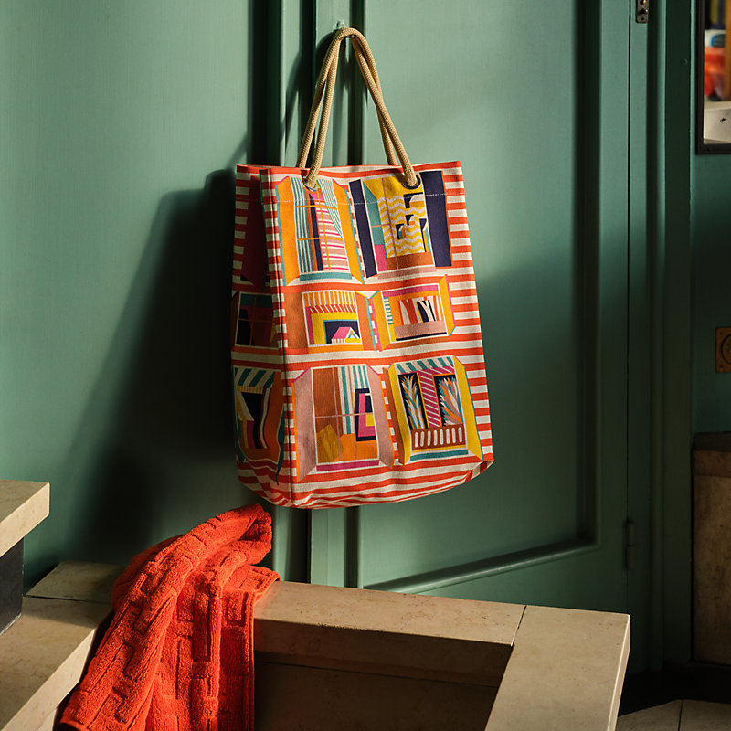 Hermes store fabric bag